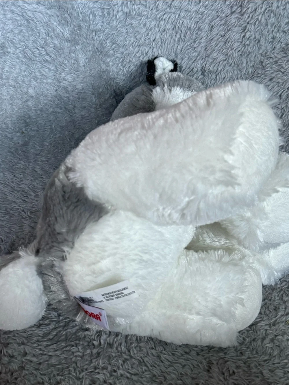 Aurora Husky Dog Plush 13” Wolf Stuffed Animal Gray White Soft Toy Blue Eyes